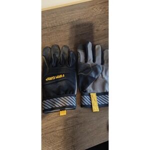 Firm Grip Flex Cuff Outdoor and Work Gloves GENUINE Medium Black Gray